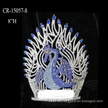 Custom Big Dragon Silver Plated Pageant Crown
